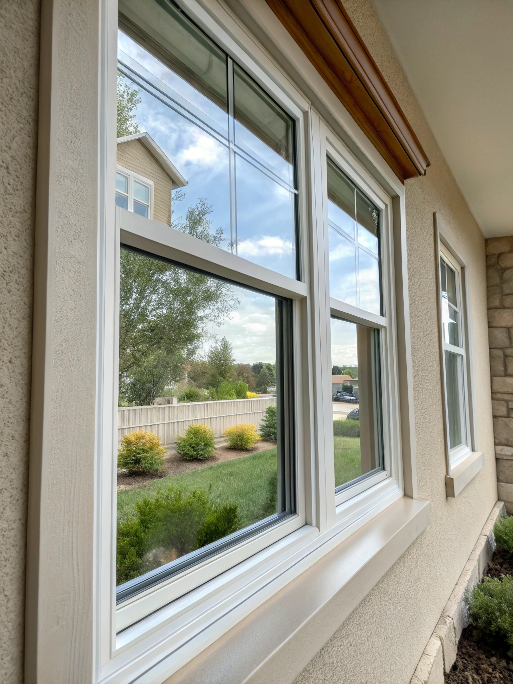 Precision engineered Fibrex composite window installed in a McKinney residence