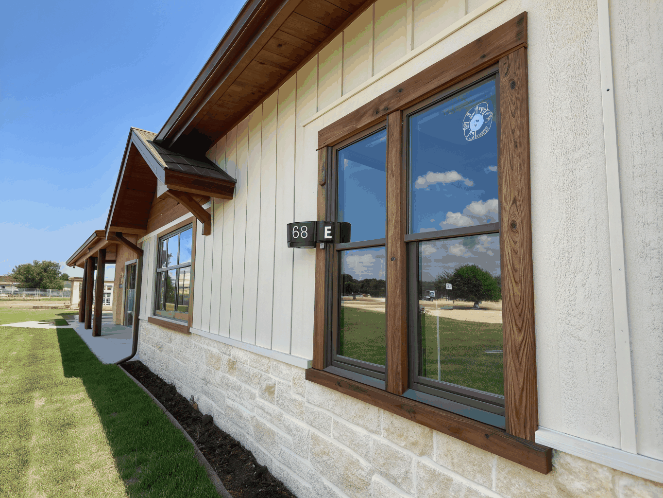 Energy-efficient insulated window frames in a McKinney home interior
