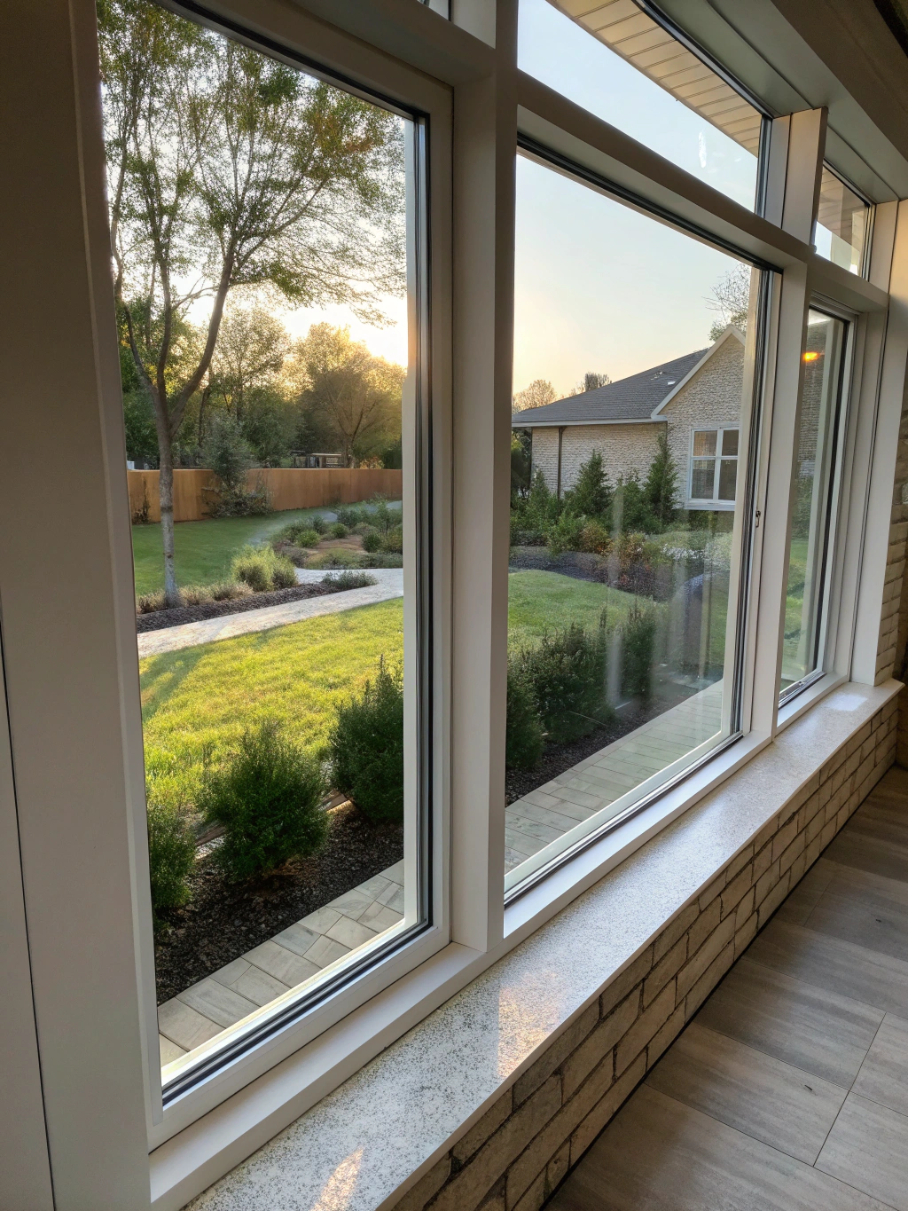 Architectural window and door installation on a residential home in Lucas, Texas