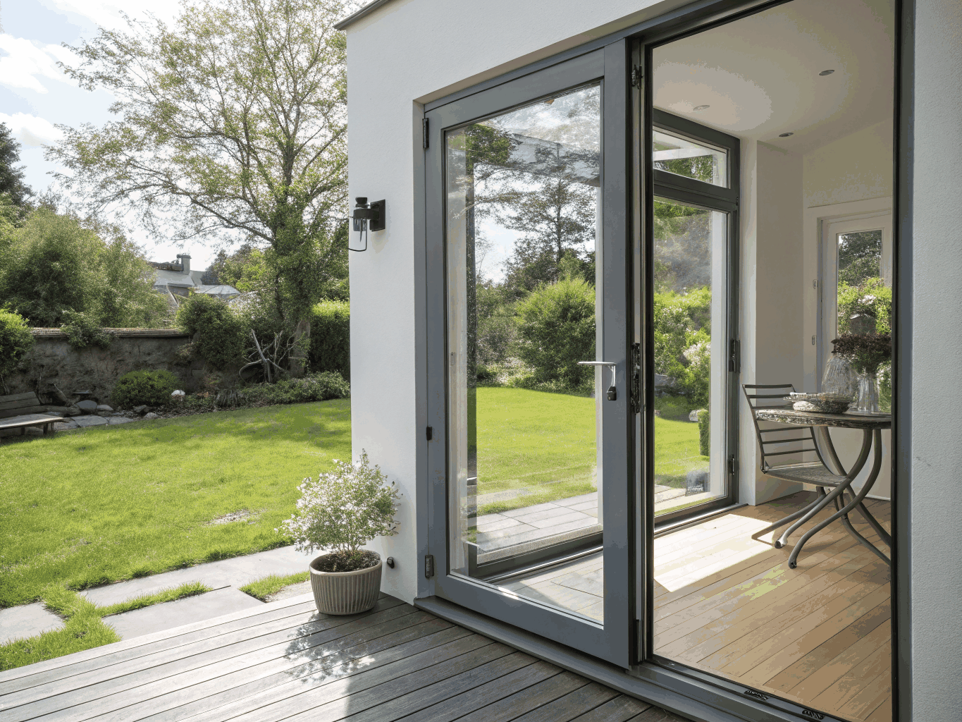 Elevate Sliding French Patio Doors installed in a modern McKinney office