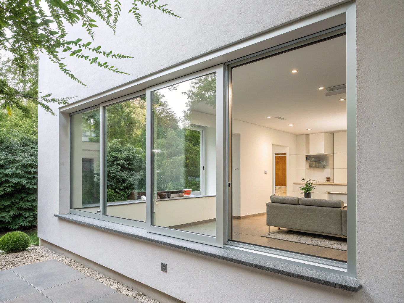 Essential Direct Glaze Geometric Units installed in a modern McKinney office