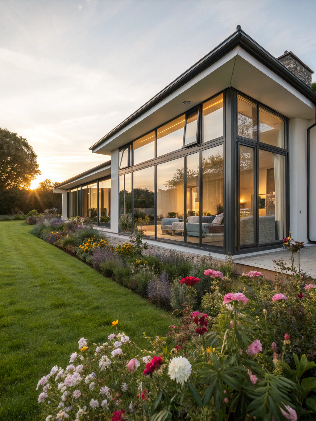 Energy efficient residential windows and patio doors installed in a North Texas residence